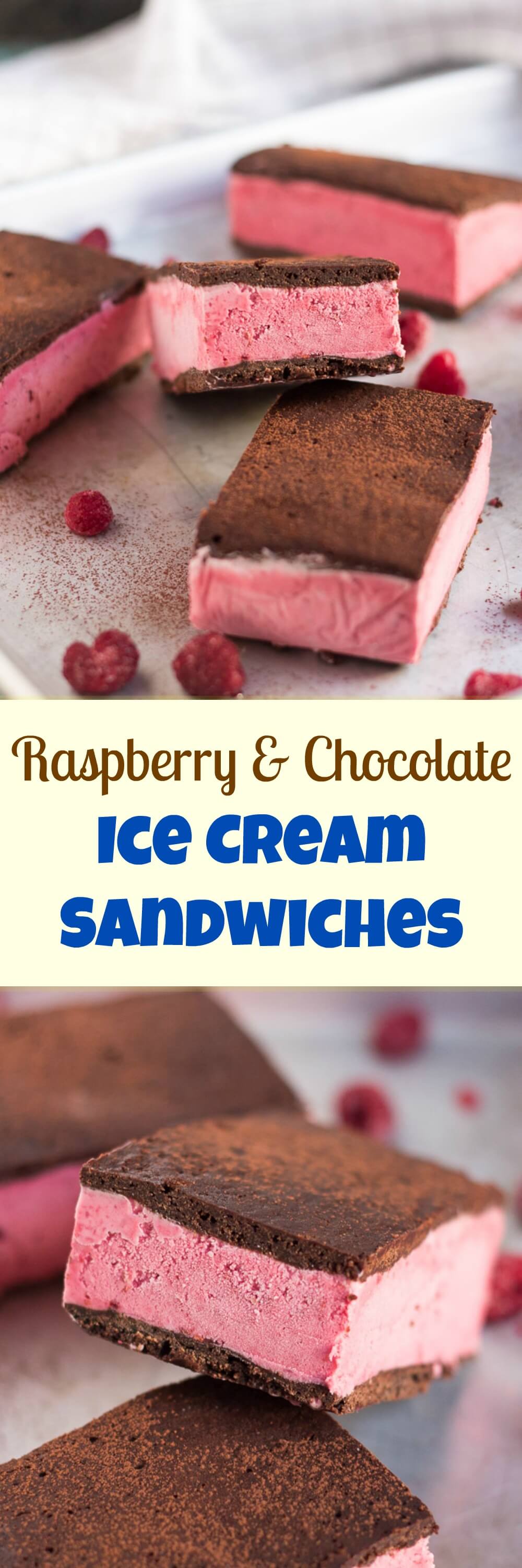 How To Make Raspberry And Chocolate Ice Cream Sandwiches 5609