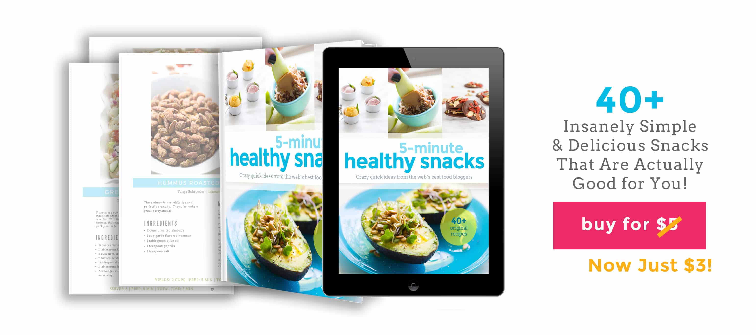 5 Minute Healthy Snacks e-book