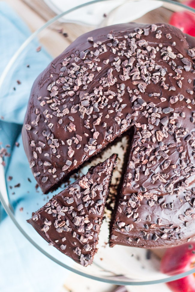 5 Minute Food Processor Chocolate Apple Cake. A handy recipe for when time is short, but cake is required.