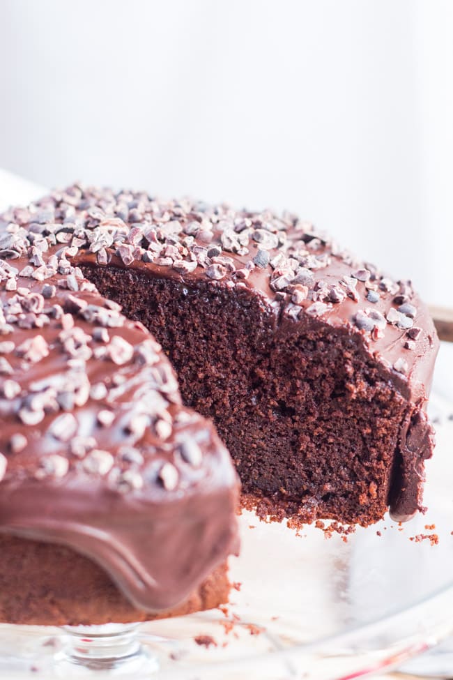 5 Minute Food Processor Chocolate Apple Cake. A handy recipe for when time is short, but cake is required.