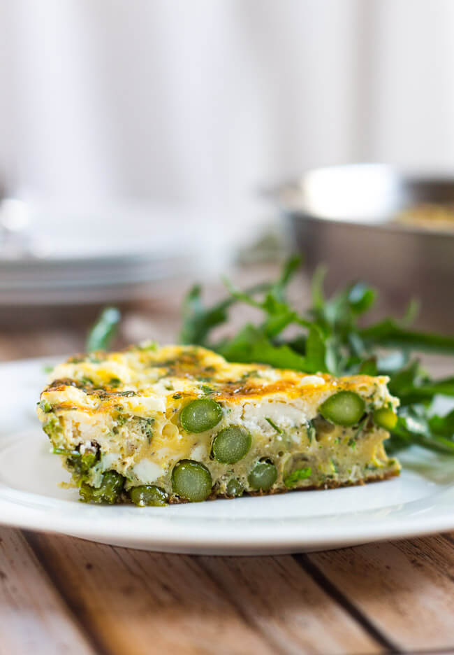 Dinner In A Hurry: Asparagus and Goat Cheese Frittata