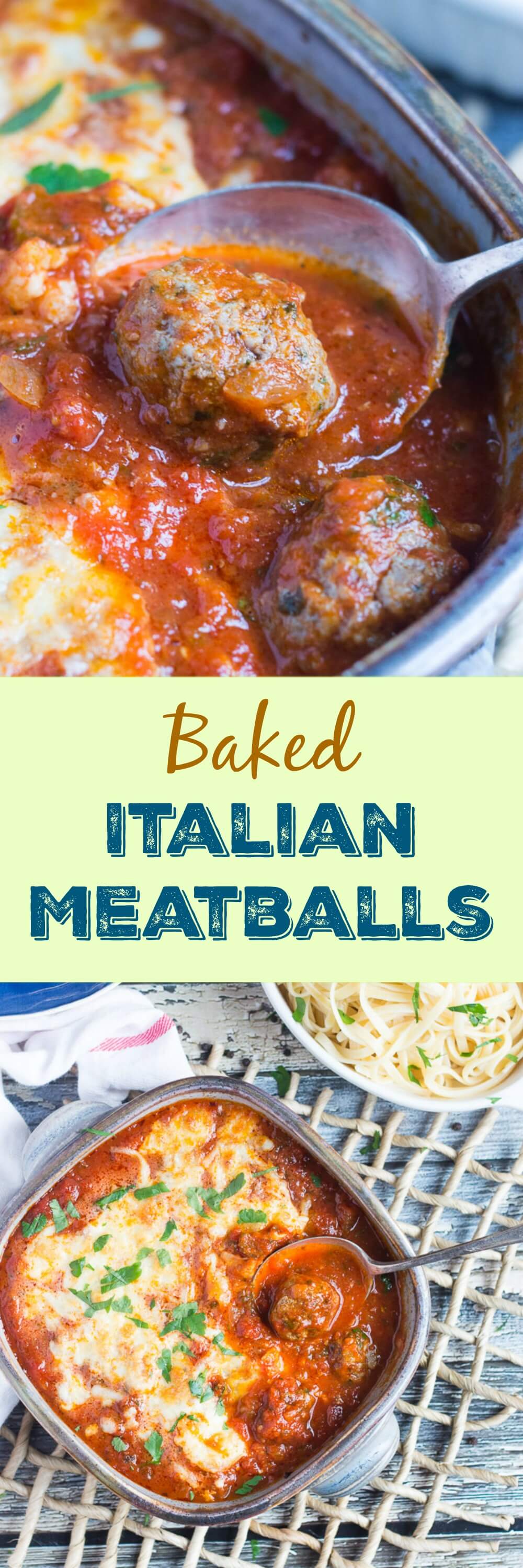 An Unbelievably Simple Baked Italian Meatballs Recipe