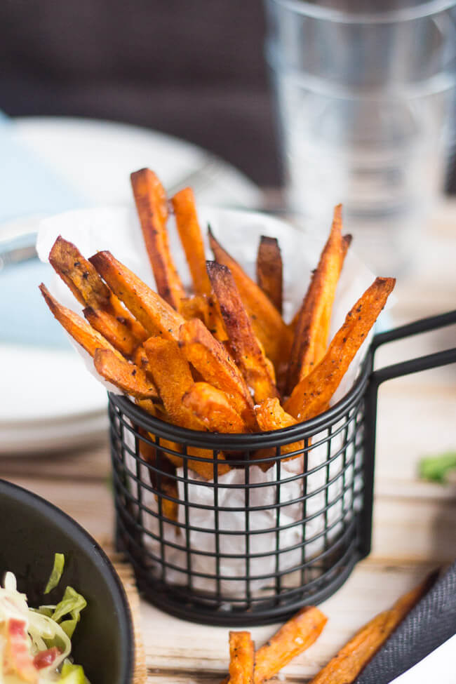 Thin Baked Sweet Potato Chips That Will Disappear in a Flash