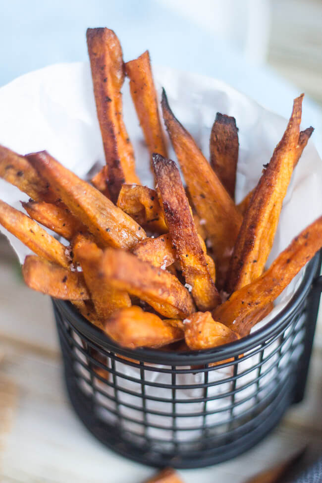 Crispy Sweet Potato Chips. All vegetables taste better as chips. Easy to make, these baked chips are a great side dish for pretty much everything.