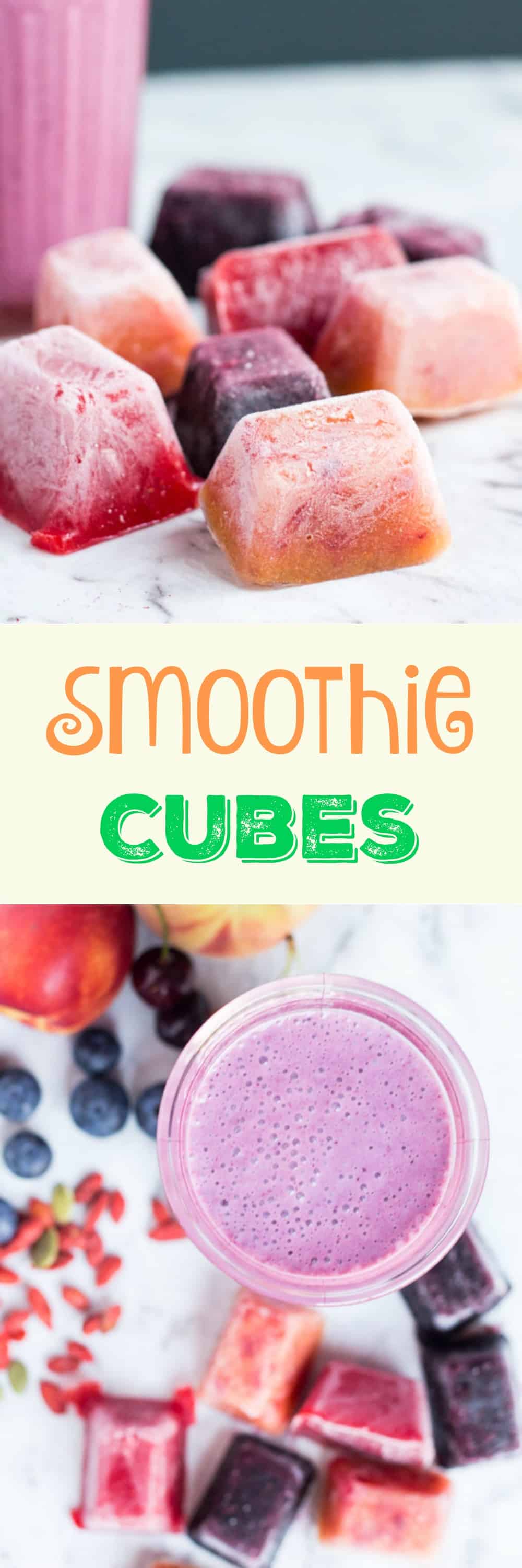 DIY Smoothie Cubes. A great way to preserve seasonal fruit, and perfect for super-quick smoothies.
