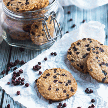Gluten Free Blueberry & Ginger Cookies. Not your average gluten free cookie.
