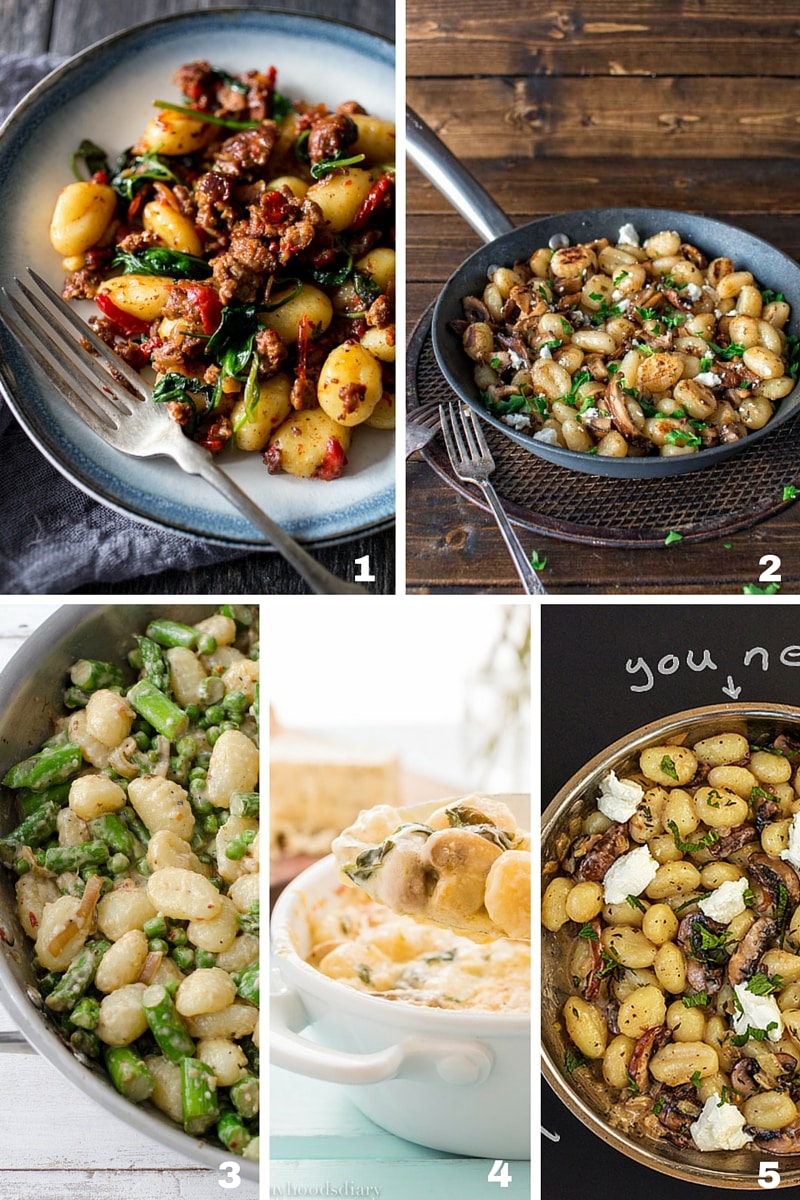A collage of five healthy 30 Minute Meals for Busy Families. 