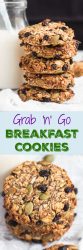 Grab & Go Banana Breakfast Cookies. Never skip breakfast again with a batch of these in your freezer.