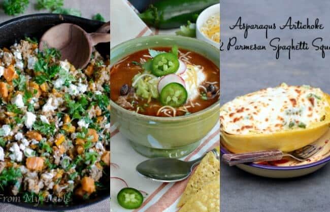Healthy Meal Plan Week 3. This week's healthy eating plan includes a turkey skillet dish, taco soup, creamy spaghetti squash & Latin flavoured chicken tenders