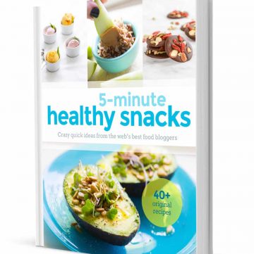 5 minute Healthy Snacks Cookbook Cover