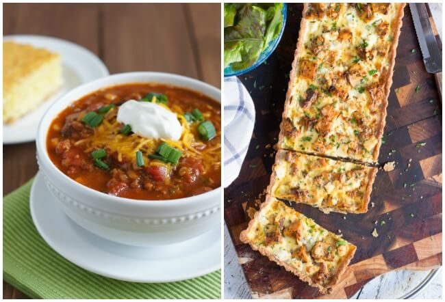 Healthy Meal Plan Week 9 2017. A great week of easy healthy meals, with sheet pan za-atar chicken, homemade french onion soup, a sweet potato tart and some simple slow cooker meals.