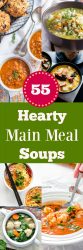 Hearty soups are perfect for a cold winter's evening, so I have gathered together 55 diverse soup recipes to suit all tastes. Fill your stomach with a steaming bowl of spicy noodles, cheesy vegetables, earthy lentils or creamy grains. All that is needed is a loaf of crusty bread to complete the meal.