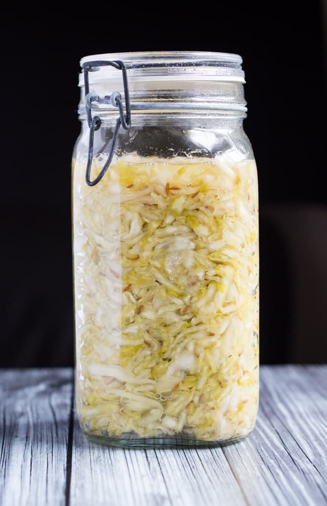 Saeurkraut with caraway seeds