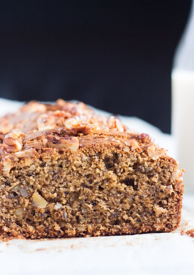 Kamut & Walnut Loaf Cake, which can be whipped up in 5 minutes in the food processor, is perfect to tuck into lunchboxes.