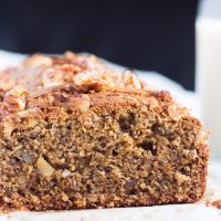 Kamut & Walnut Loaf Cake, which can be whipped up in 5 minutes in the food prcessor, is perfect to tuck into lunchboxes.