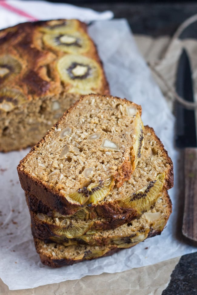 Kiwifruit, Macadamia & Coconut Bread. The perfect mid-afternoon treat, or toast it for a quick and easy breakfast on the run.