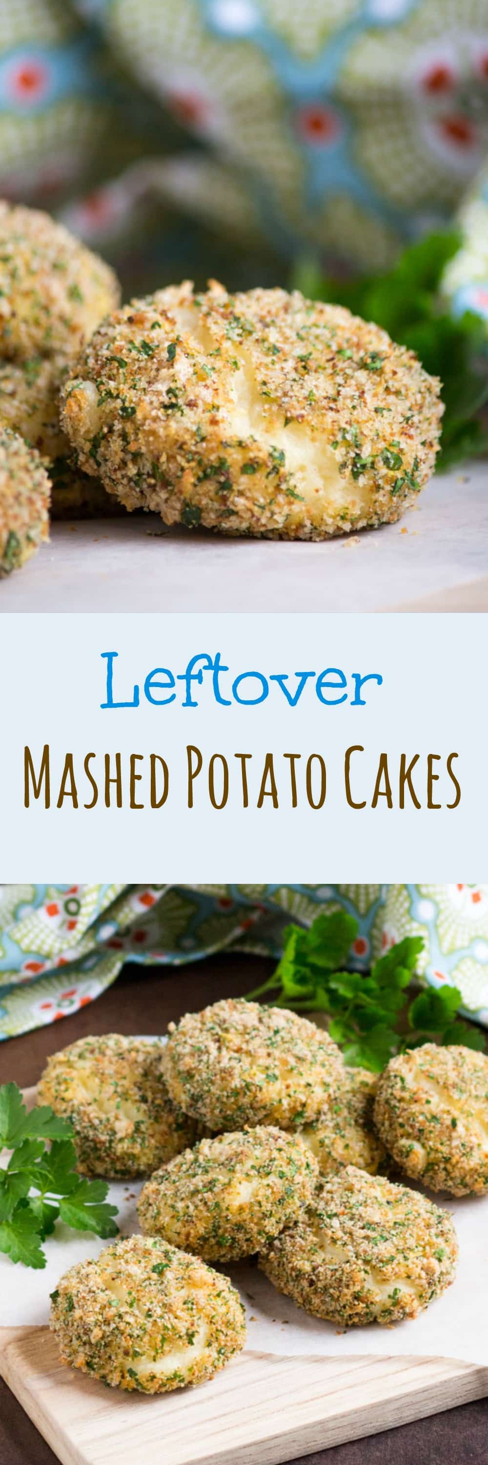 Leftover Mashed Potato Cakes.  A great use for excess mashed potato, but so good you might mash potatoes just to make them.  