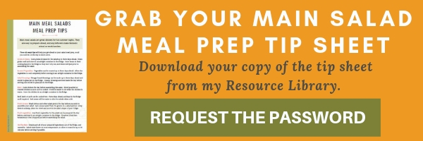 Signup form for salad meal prep tip sheet