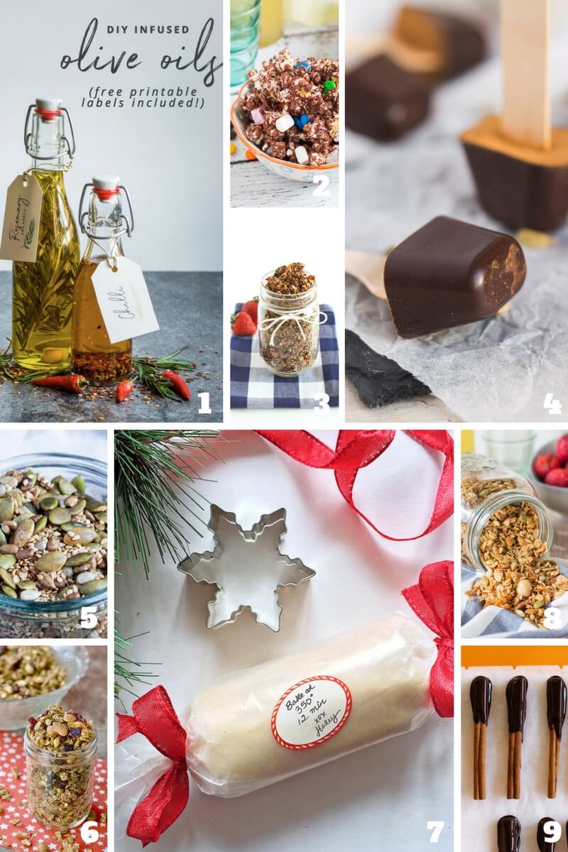 96 Homemade Christmas Food Gifts in Under 1 Hour. A bumper list, including baking mixes, fudges, truffles, nuts & even giftable cookie dough, for every food lover on your list. 