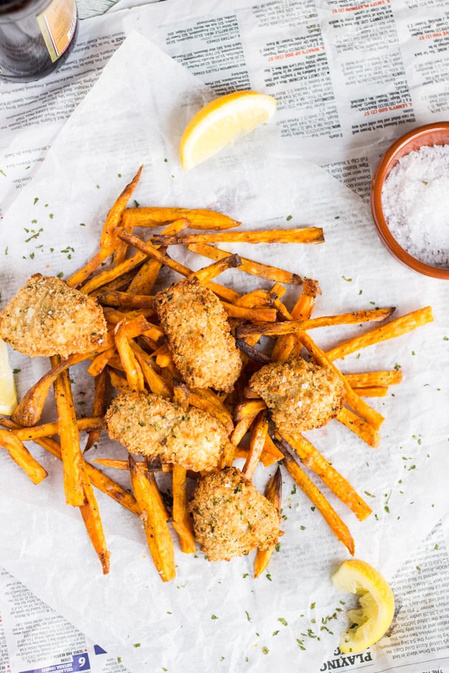 Oven Baked Fish Nuggets, made with real fish, are the homemade alternative to boxes of crumbed fish from the supermarket.