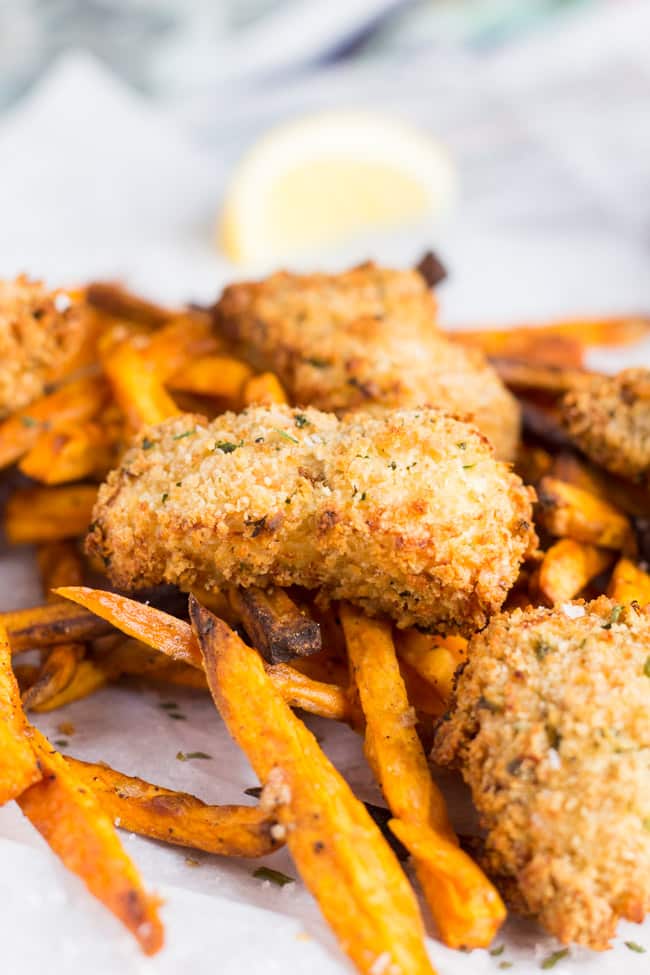 Oven Baked Fish Nuggets, made with real fish, are the homemade alternative to boxes of crumbed fish from the supermarket.