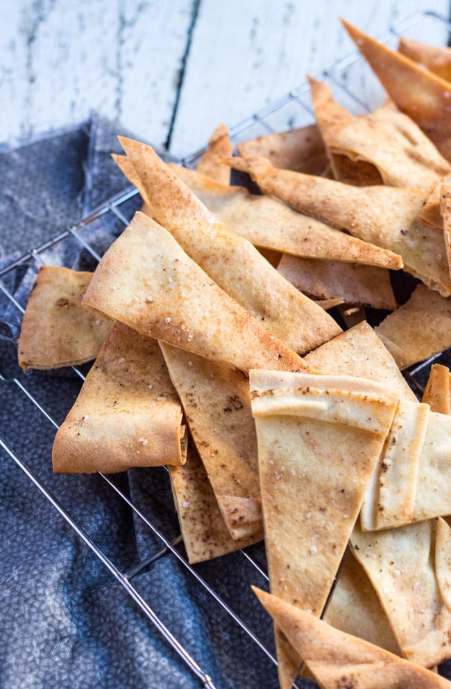 Quick Flatbread Crackers.  An easy homemade replacement for processed crackers.