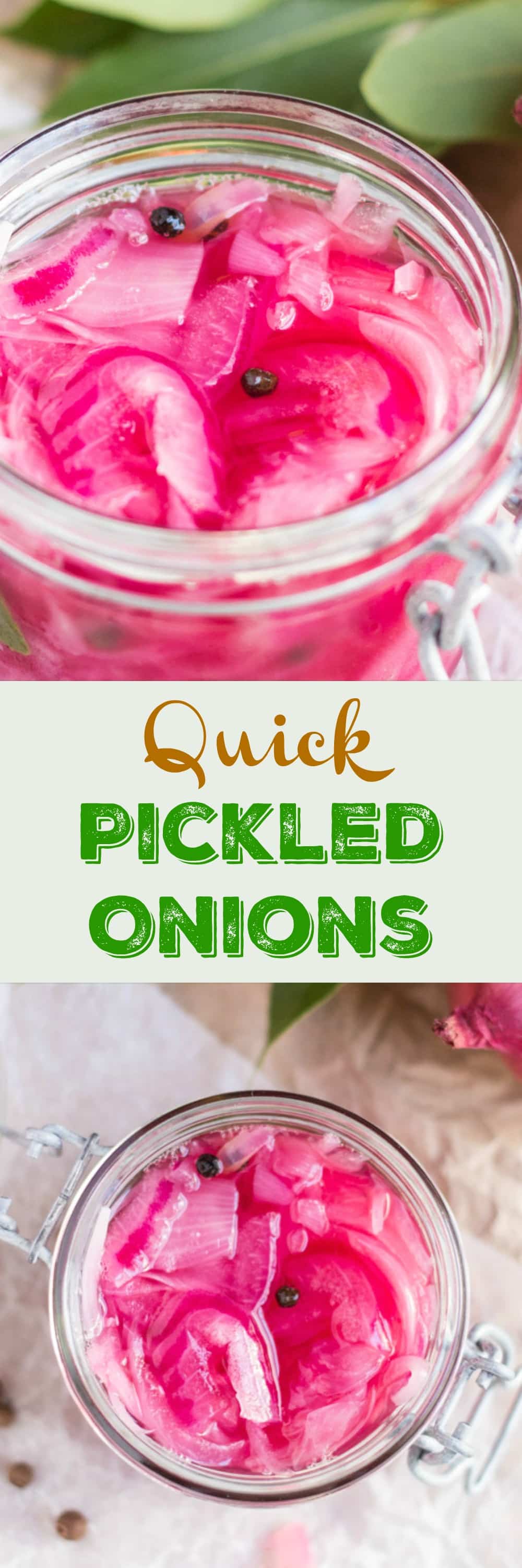 Quick Pickled Onions take ten minutes to make, and are perfect for adding a little oomph to your meal.