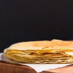 Really Simple (and Useful) Barley Crepes. Handy to have in the freezer for emergency dinners or a speedy dessert.