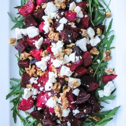 Roasted Beetroot, Goats Cheese & Walnut Salad. A great main course salad.
