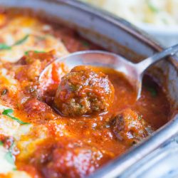 Baked Italian Meatballs. Deliciously cheesy meatballs are a snap to make, & perfect served over pasta for an easy dinner.