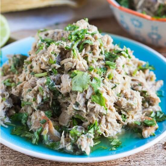 Cook 2, Freeze 1: Slow Cooker Coriander Lime Shredded Chicken