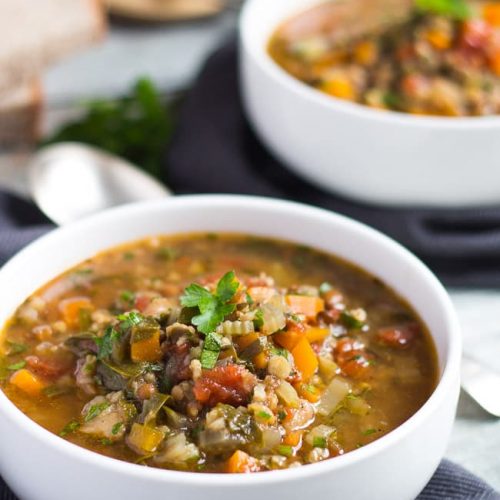Slow Cooker Vegetable Soup Recipe {Made With Soup Mix}
