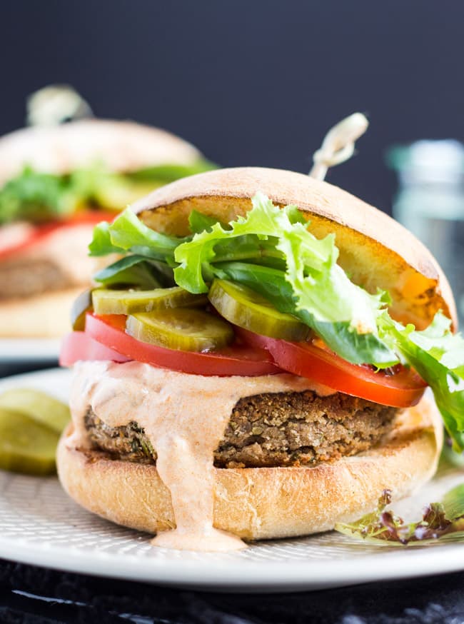 spiced chickpea burger