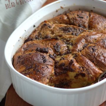 Spiced Chocolate Bread & Butter Pudding | thecookspyjamas.com