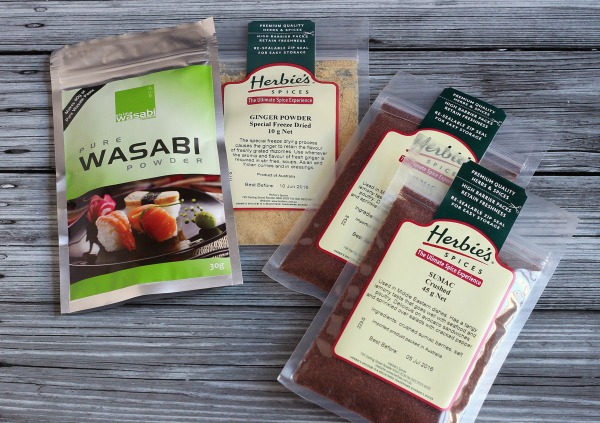 Spices & Wasabi powder | thecookspyjamas.com