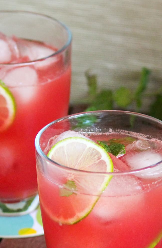 Watermelon & Mint Aguas Frescas. A huge pitcher of this thirst-quencher will cool you down on a hot summer's day.
