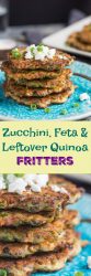Found yourself with leftover quinoa? Why not turn it into these quick zucchini and feta fritters. Super tasty, they are ideal for either a light lunch or a simple dinner.
